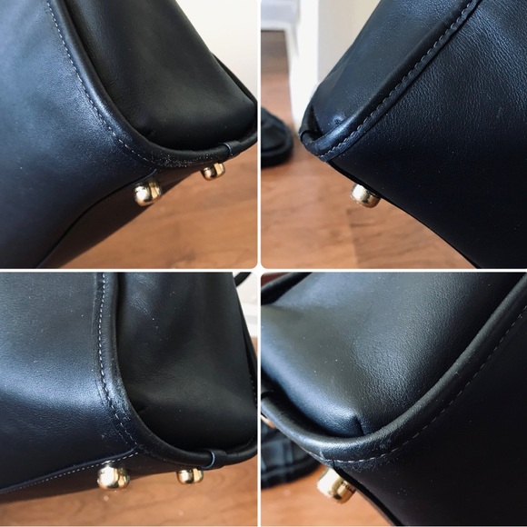 Coach Theo Leather Shoulder Tote Purse - Picture 10 of 16